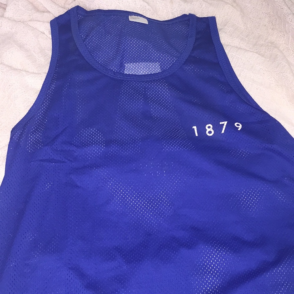 Royal blue basketball shirt